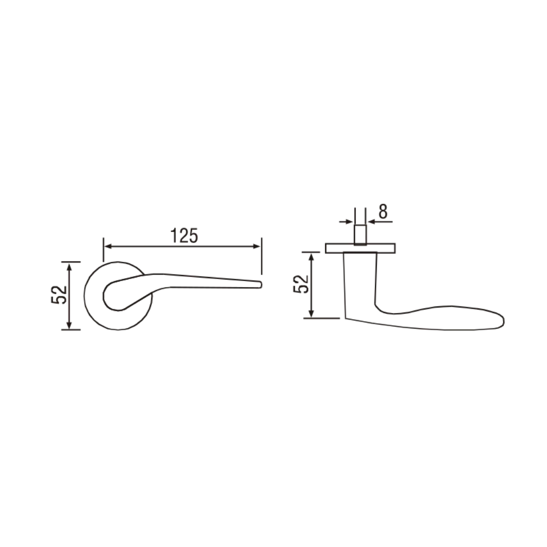 LEVER HANDLE SOLID SOLID 310