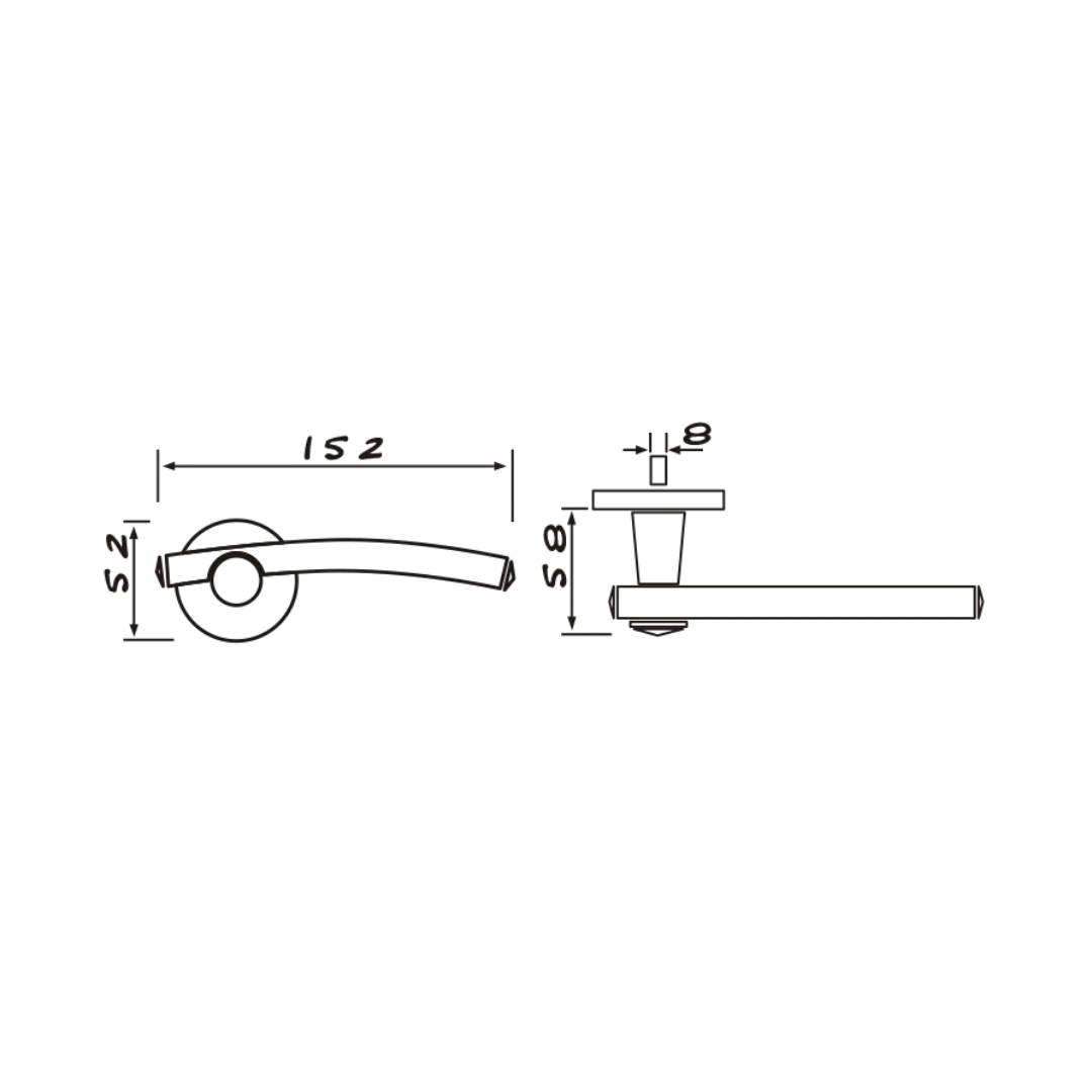 LEVER HANDLE SOLID SOLID 358