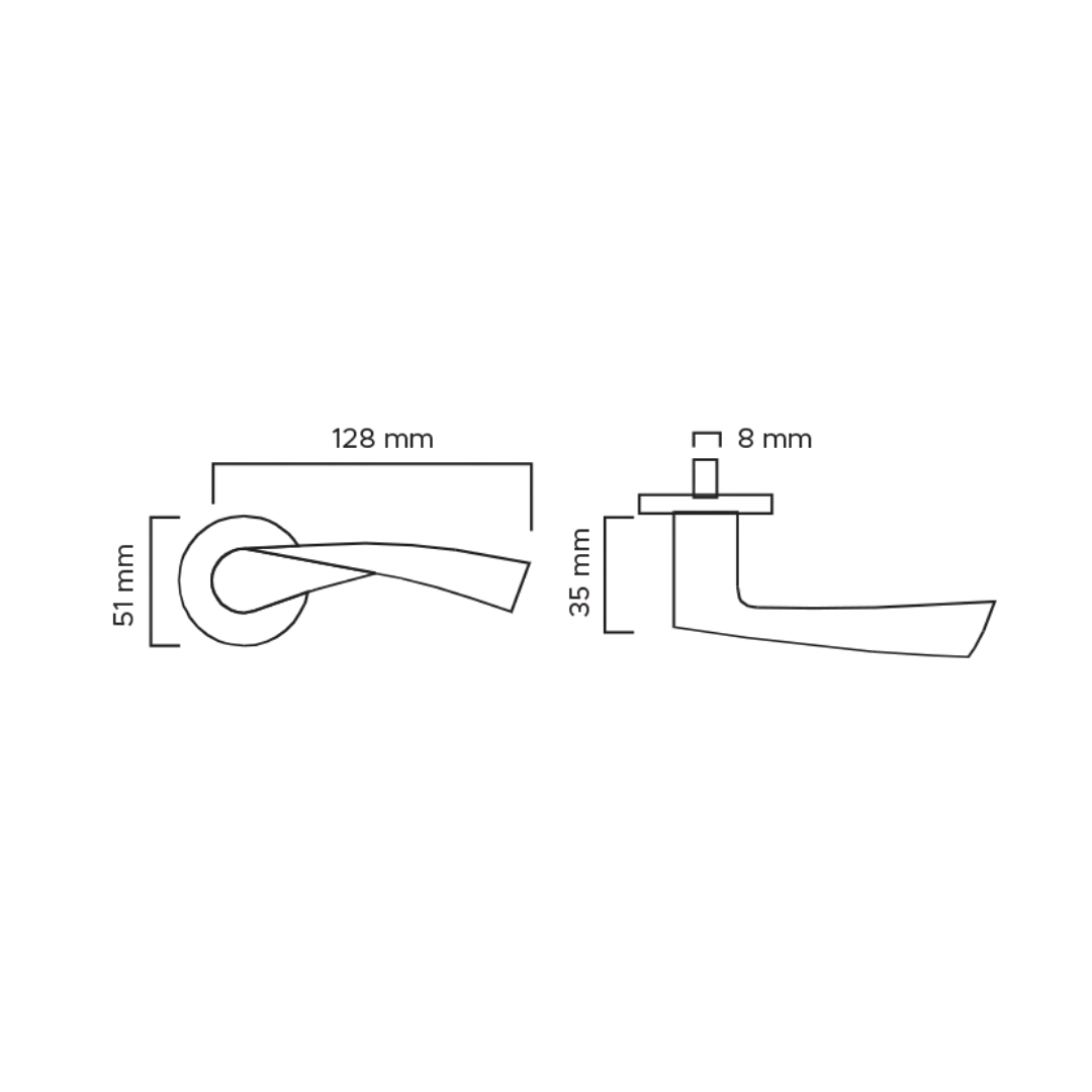 LEVER HANDLE SOLID SOLID 302
